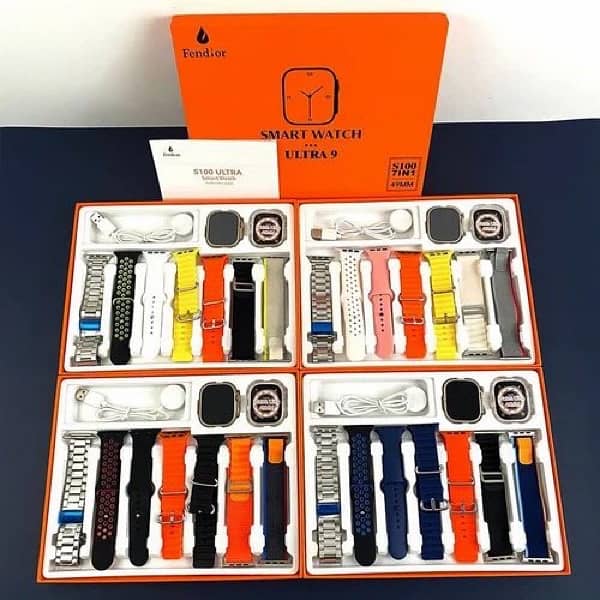 S100 Ultra 9 Smart Watch 7 In 1 Straps 49mm