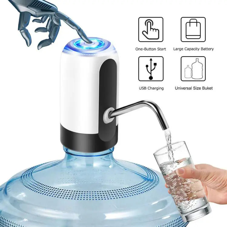 Water Bottle Pump, USB Charging Automatic Drinking Water Pump